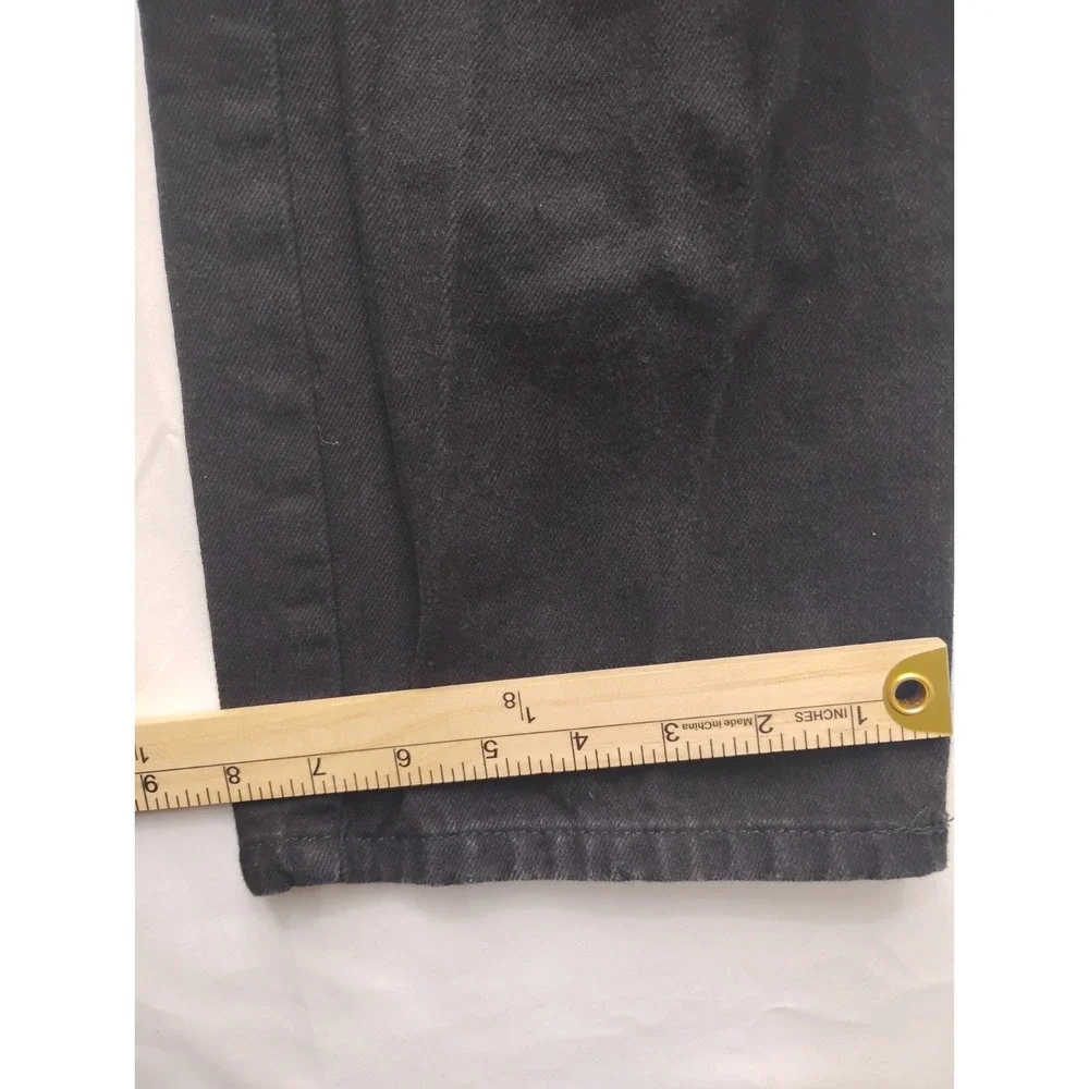 Polo Jeans Co Ralph Lauren Black Tapered Leg Jeans Vintage Relaxed 36x30